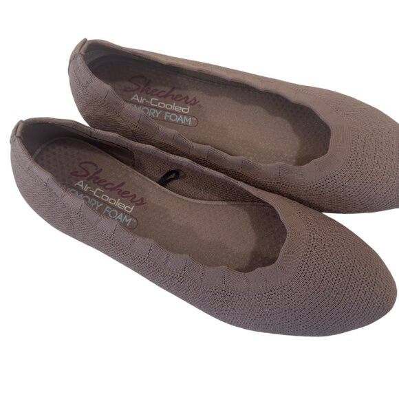 Skechers Womens Brown Air Cooled Memory Foam Flats Size 7 - Picture 3 of 14